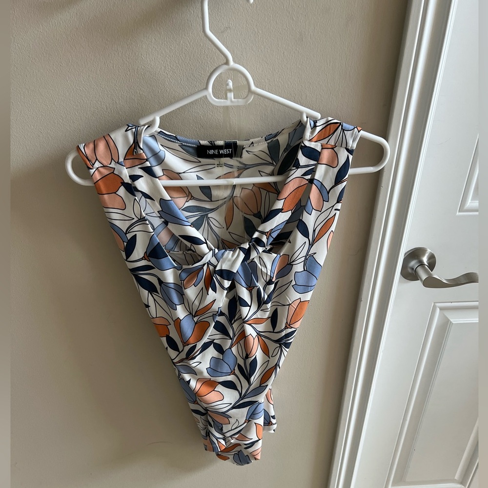 NINE WEST FLORAL TANK TOP L